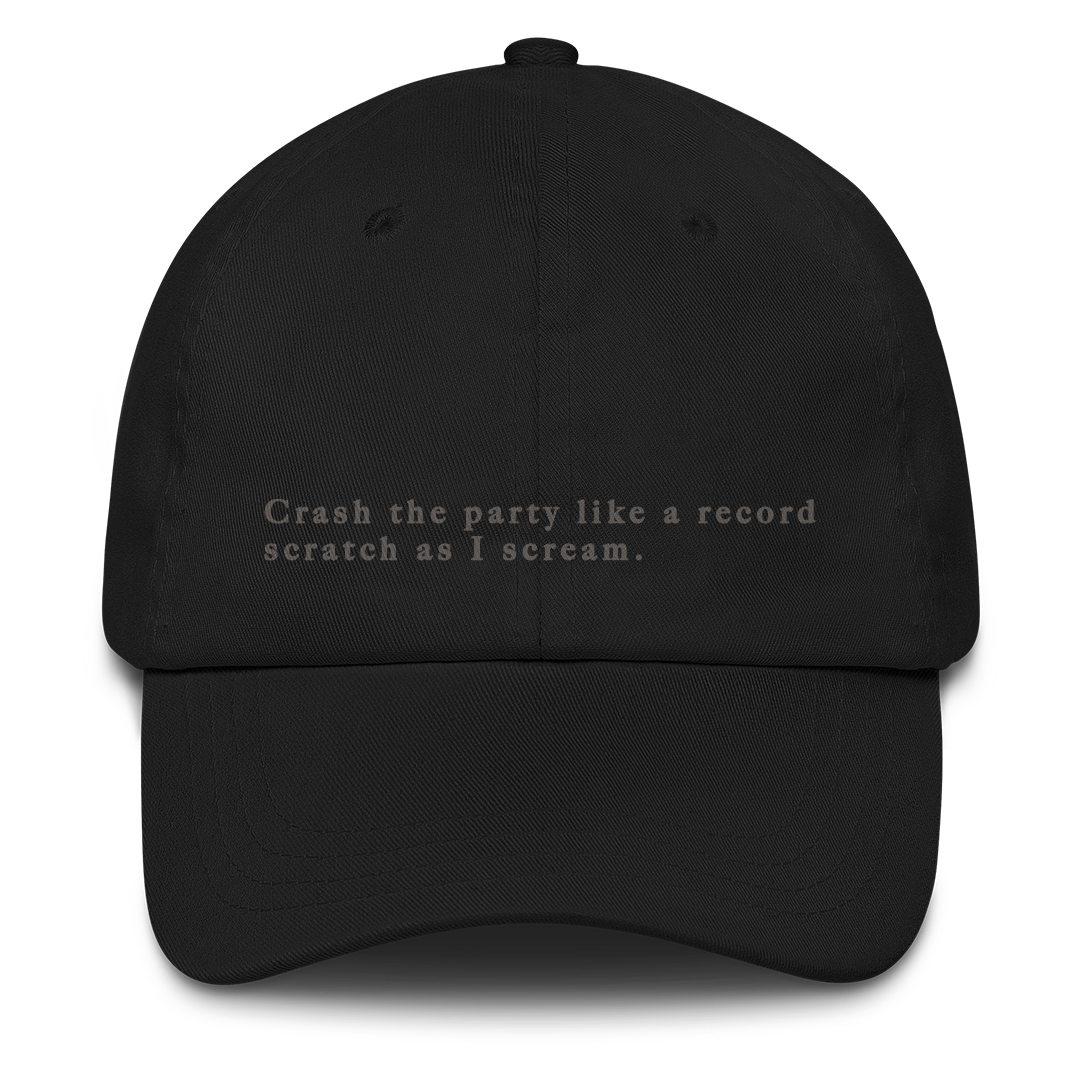 TTPD Crash The Party Cap - Cotton Blends and Screen Print Quality: Inside the TTPD Crash The Party Cap