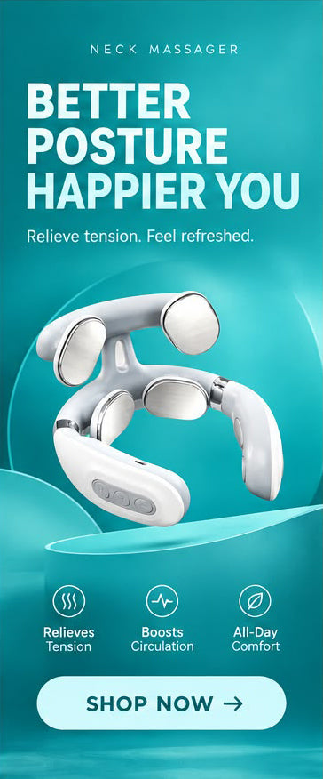 EBIN™ - Neck Massager — landing image 4